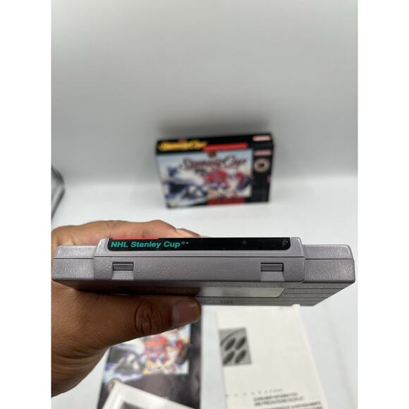 NHL Stanley Cup (SNES, 1993) Complete In Box Manual Tested Excellent Condition - Picture 9 of 11